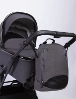 Коляска 2 в 1 Peppy Tecla Shadow Chrome Edition Black