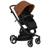 Коляска 2 В 1 IBEBE I-Stop Leather Brown Black