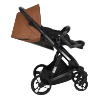 Коляска 2 В 1 IBEBE I-Stop Leather Brown Black