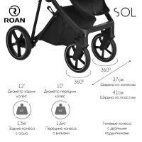 Коляска 2 В 1 ROAN Sol Lux Nikiel Black Forest
