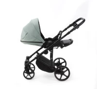 Коляска 2 в 1 Adamex ZICO NEW Deluxe Серо-зеленая Арт ZN-SA20