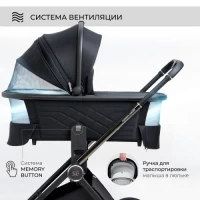 Коляска 2 в 1 Sweet Baby Elegante Chrome Black
