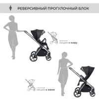 Коляска 2 в 1 Sweet Baby Elegante BRD Black
