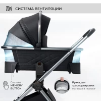 Коляска 2 в 1 Sweet Baby Elegante BRD Black