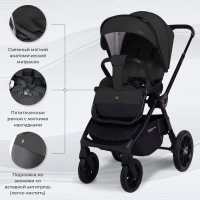 Коляска 2 в 1 Sweet Baby Vento Black