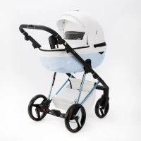 Коляска 2 в 1 Adamex  Quantum SuperStar Q-STAR137 Белая экокожа