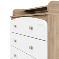 Комод Indigo Classic 800/4 МДФ, ЛДСП белый-белый