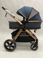 Коляска-трансформер Ining Baby K310 black черная рама