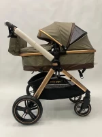 Коляска-трансформер Ining Baby K310 black черная рама