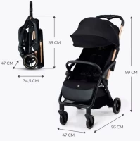 Прогулочная коляска Ining Baby FOLD K353 черный