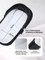 Коляска 2 в 1 RANT TEO Black Chrome Black