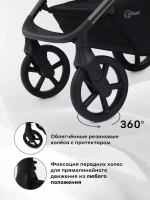 Коляска 2 в 1 RANT TEO Black Chrome Black