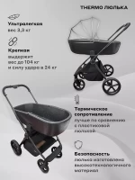 Коляска 2 в 1 RANT TEO Graphite