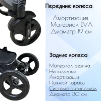 Коляска-трансформер 3в1 Luxmom 558 Черный