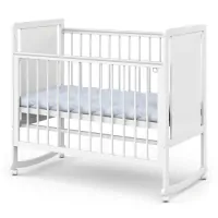 Кровать детская Indigo Classic колесо-качалка Белый