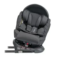 Автокресло INDIGO SMART+ Isofix, капюшон, подножка, 0+1+2+3 0-36 кг Арт черный