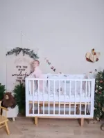 Детская кроватка RANT "BAMBOO" маятник Cloud White Арт 768
