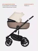 Коляска 3 в 1 Riko Basic Ozon Ecco слоновая кость-бежевый Арт 25
