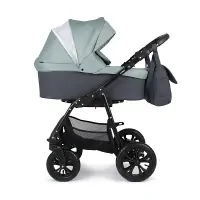 Коляска 2 в 1 Indigo CHARLOTTE Sity т.серый+шалфей Арт cs 02