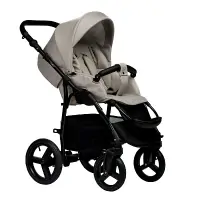 Коляска 2 в 1 Indigo IMPULSE ECO бежевая кожа+бежевый Арт ie 02