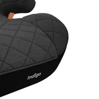 Автокресло-бустер Indigo GROUND Plus т.серый-черный