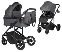 Коляска 2 в 1 Farfello Solo Duo Comfort графитовый