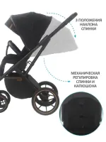 Коляска 2 в 1 Sevillababy Eletta Night Black