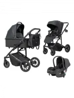 Коляска 3 в 1 Farfello Sola Trio Comfort черный оникс