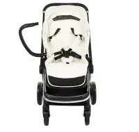 Коляска 2 в 1 Labala Raiz хром White