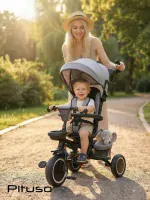 Велосипед трехколесный Pituso Elite Plus Grey/серый