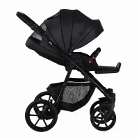 Коляска 2 в 1 Pituso Tossa Кожа/Black