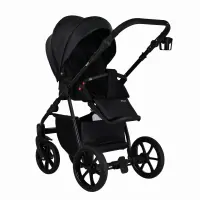 Коляска 2 в 1 Pituso Tossa Кожа/Black