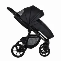 Коляска 2 в 1 Pituso Tossa Кожа/Black