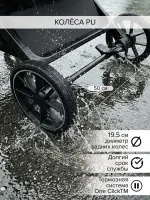Прогулочная коляска Pituso ICE Black Арт IC-001