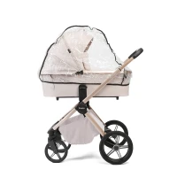 Коляска 2 В 1 Peppy Monaco Plus Beige (бежевый), рама беж, шлифованный
