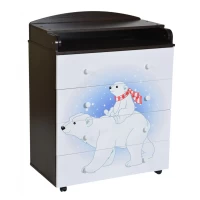 var-Комод Антел LILU-1 800 венге-белый
