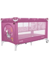 var-Манеж-кровать CARRELLO Piccolo+ с рисунком Orchid Purple