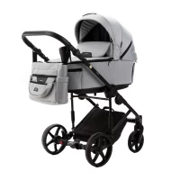 var-Коляска 2 в 1 Adamex ZICO NEW Серая Арт ZN-TK83