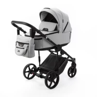 var-Коляска 2 в 1 Adamex ZICO NEW Deluxe Светло-серая Арт ZN-SA3