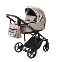 var-Коляска 2 в 1 Adamex ZICO NEW Deluxe Бежевый металлик Арт ZN-SM6
