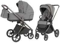 var-Коляска 2 в 1 CARRELLO Ultra 2026 Metal Grey Арт 6527