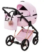 var-Коляска 2 в 1 Adamex  Quantum SuperStar Q-STAR136-K экокожа