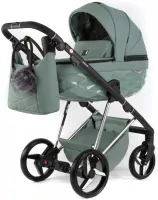 var-Коляска 2 в 1 Adamex  Quantum SuperStar Q-STAR150-K экокожа
