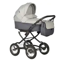 var-Коляска 2 в 1 Indigo BLUES Classic серый Арт bl 03
