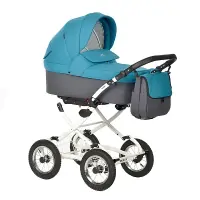 var-Коляска 2 в 1 Indigo BLUES Classic морская волна Арт bl 06