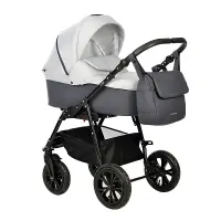 var-Коляска 2 в 1 Indigo CHARLOTTE Sity т.серый+св.серый Арт cs 05