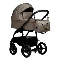 var-Коляска 2 в 1 Indigo IMPULSE ECO т.бежевая кожа+т.бежевый Арт ie 05