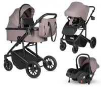 var-Коляска 3 в 1 Farfello Sola Trio Comfort Greige