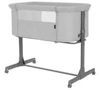 var-Приставная кроватка Carrello Luna CRL-16501 Carbon Grey