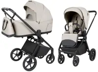 var-Коляска 2 в 1 CARRELLO Ultra F Milk Grey Арт 6556